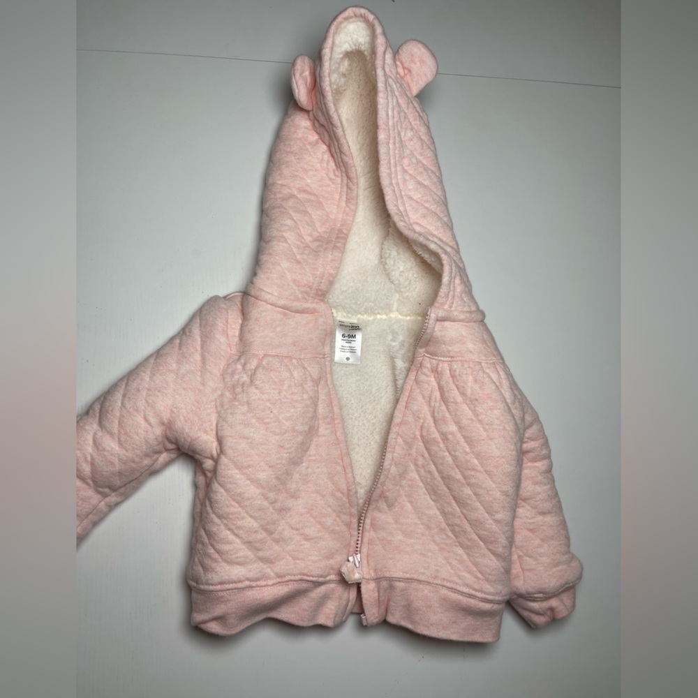 Carter's Pink Quilted Puffer Jacket with Ears